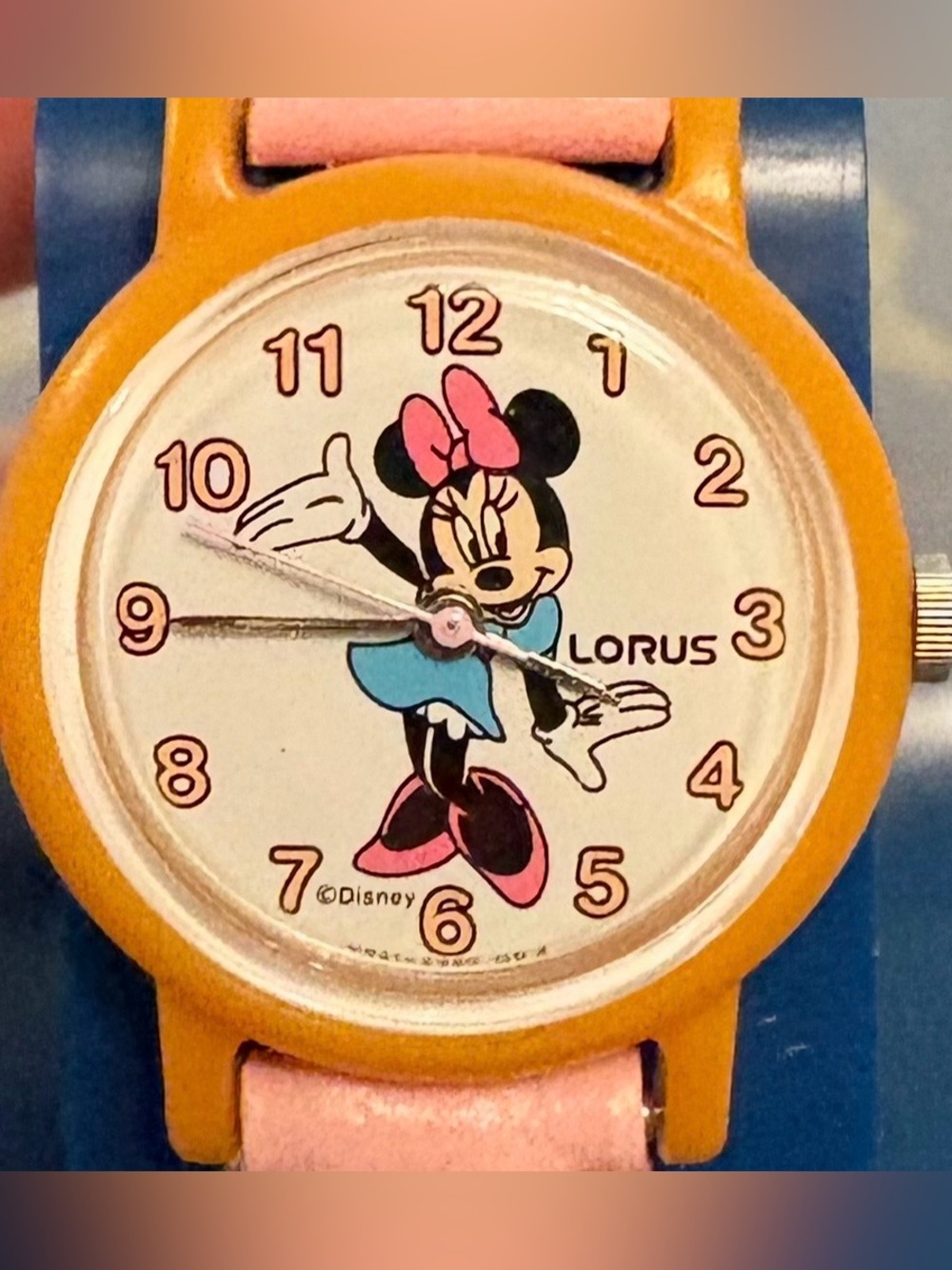 Vintage Lorus By Seiko Rare Disney Minnie Mouse Watch Kids Pink NEW